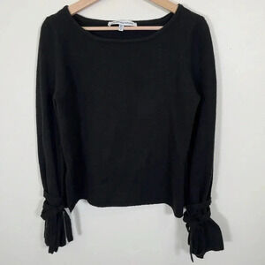 Cupcakes  And Cashmere Bowtie Sleeves Sweater